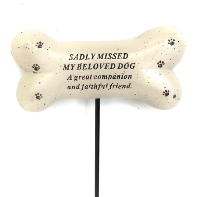 Beloved Dog Memorial Bone Pick 29cm