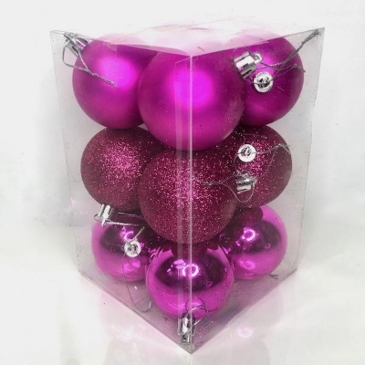 Fuchsia Bauble 6cm x 12