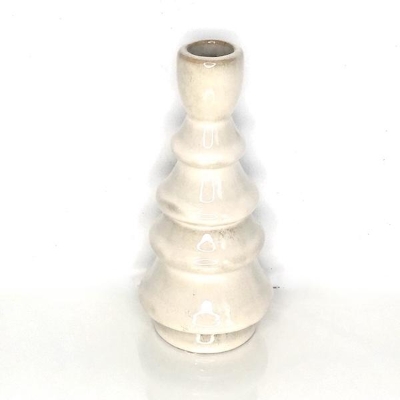 Mottled Ceramic Taper Candle Holder 17cm