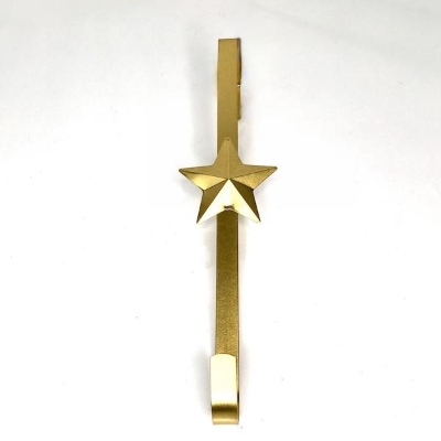 Gold Christmas Star Wreath Hanger 28cm