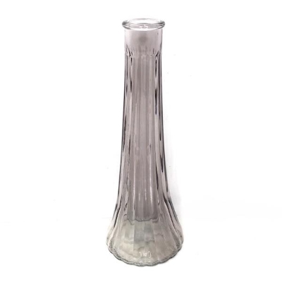Grey Glass Ashley Bud Vase 21.5cm