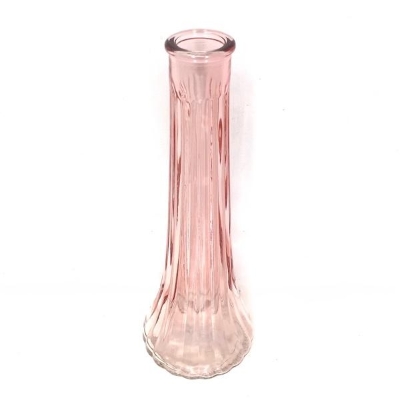 Pink Glass Ashley Bud Vase 21.5cm
