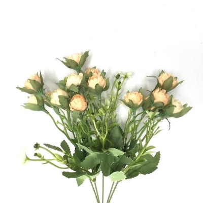 Cream Rosebud Bush 33cm