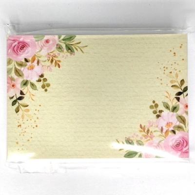 Pink Flowers Small Florist Cards 