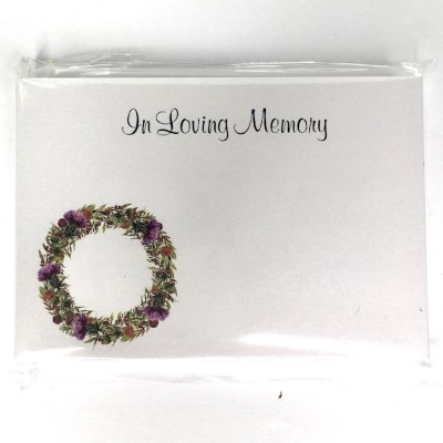 In Loving Memory Wreath Small Florist Cards