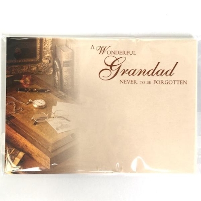 Wonderful Grandad Desk Florist Cards x 6