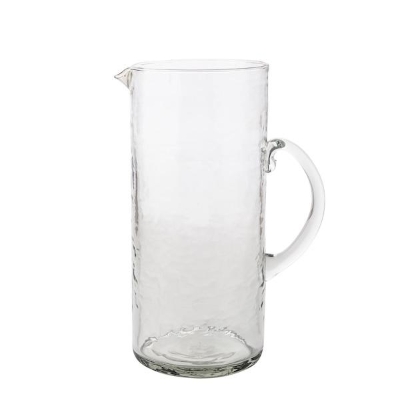 Hammered Glass Jug 24cm