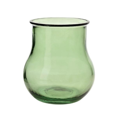 Green Glass Hestia Vase 20cm