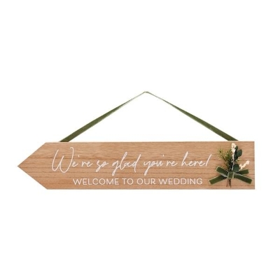 Welcome To Our Wedding Arrow 40cm