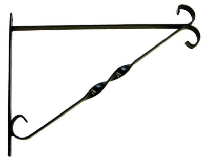 12inch Hanging Basket Bracket Black