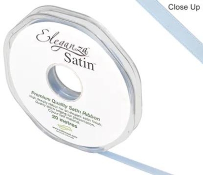 Light Blue Satin Ribbon 6mm