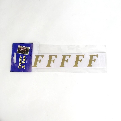 Gold Vinyl Letter F