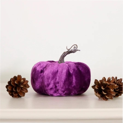 Purple Velvet Pumpkin 14cm