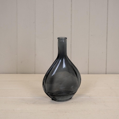 Cool Grey Wide Bud Vase 22cm