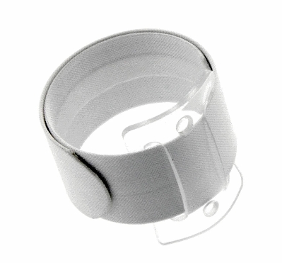 White Snap Bands x 6