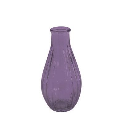 Lilac Fluted Bud Vase 14cm