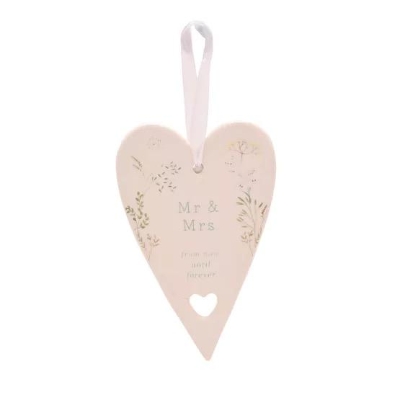 Love Story Mr & Mrs Heart 13cm