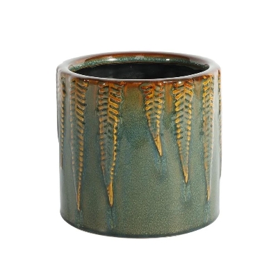 Blue Fern Pot 14cm