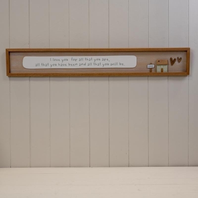 Wooden Sign 'I Love You' 25cm