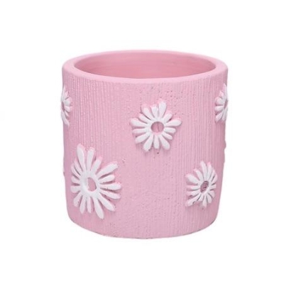 Pink Daisy Pot 9cm