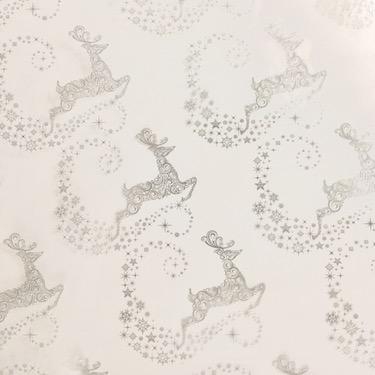 Silver Reindeer Cellophane 100m
