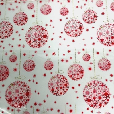 Red Bauble Cellophane 100m