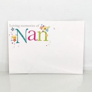 Florist Cards Nan Colourful x 6