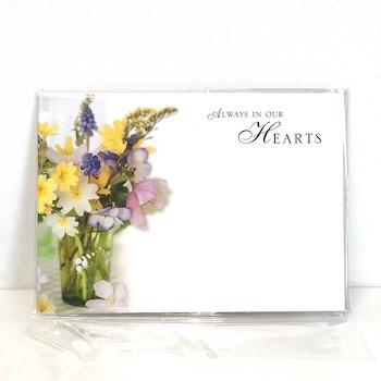 Florist Cards Always In Our Hearts x 6
