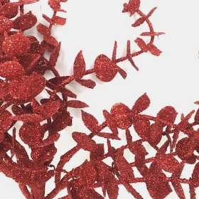 Red Glitter Eucalyptus Bush 31cm