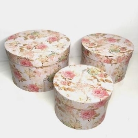 Vintage Hat Box Set Of 3