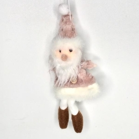 Hanging Santa Xmas Doll 18cm