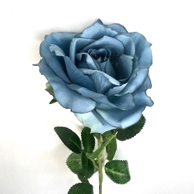Blue Arundel Open Rose 75cm
