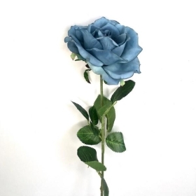 Blue Arundel Open Rose 75cm