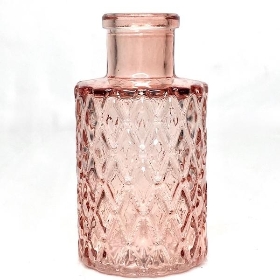 Rose Glass Geometric Vase 9.5cm