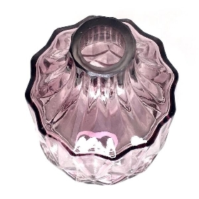 Amethyst Glass Bottle 14cm