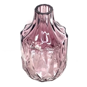 Amethyst Glass Bottle 14cm