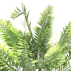 48 x Green Frosted Fern Bush 38cm