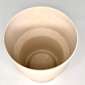 Beige Bamboo Orchid Pot 15.5cm