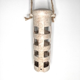 Beige Chaff Suet Ball Feeder 23cm