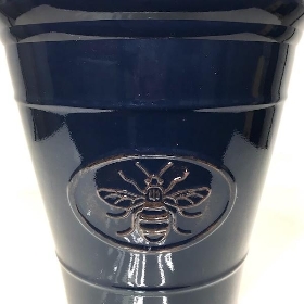 Dark Blue Bee Planter 30cm