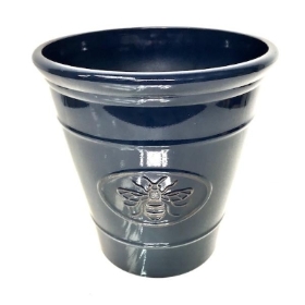 Dark Blue Bee Planter 30cm