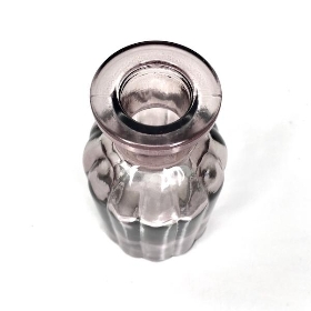 Grey Glass Flora Bottle 10cm