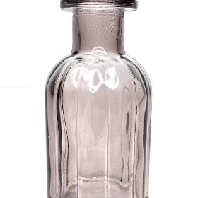 Grey Glass Flora Bottle 10cm