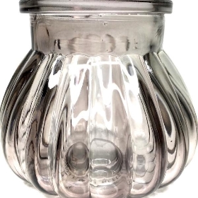Grey Glass Bubble Vase 7.5cm