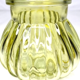 Yellow Glass Bubble Vase 7.5cm