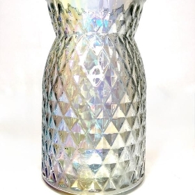 Iridescent Glass Meadow Vase 18cm