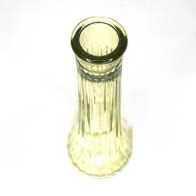 Yellow Glass Ashley Bud Vase 21.5cm