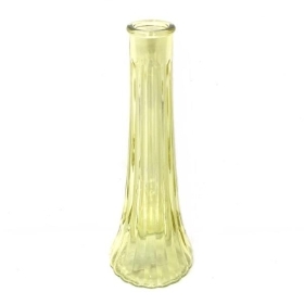 Yellow Glass Ashley Bud Vase 21.5cm