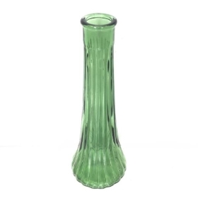 Green Glass Ashley Bud Vase 21.5cm