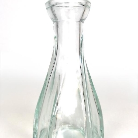 Clear Glass Catalina Twisted Bud Vase 13cm